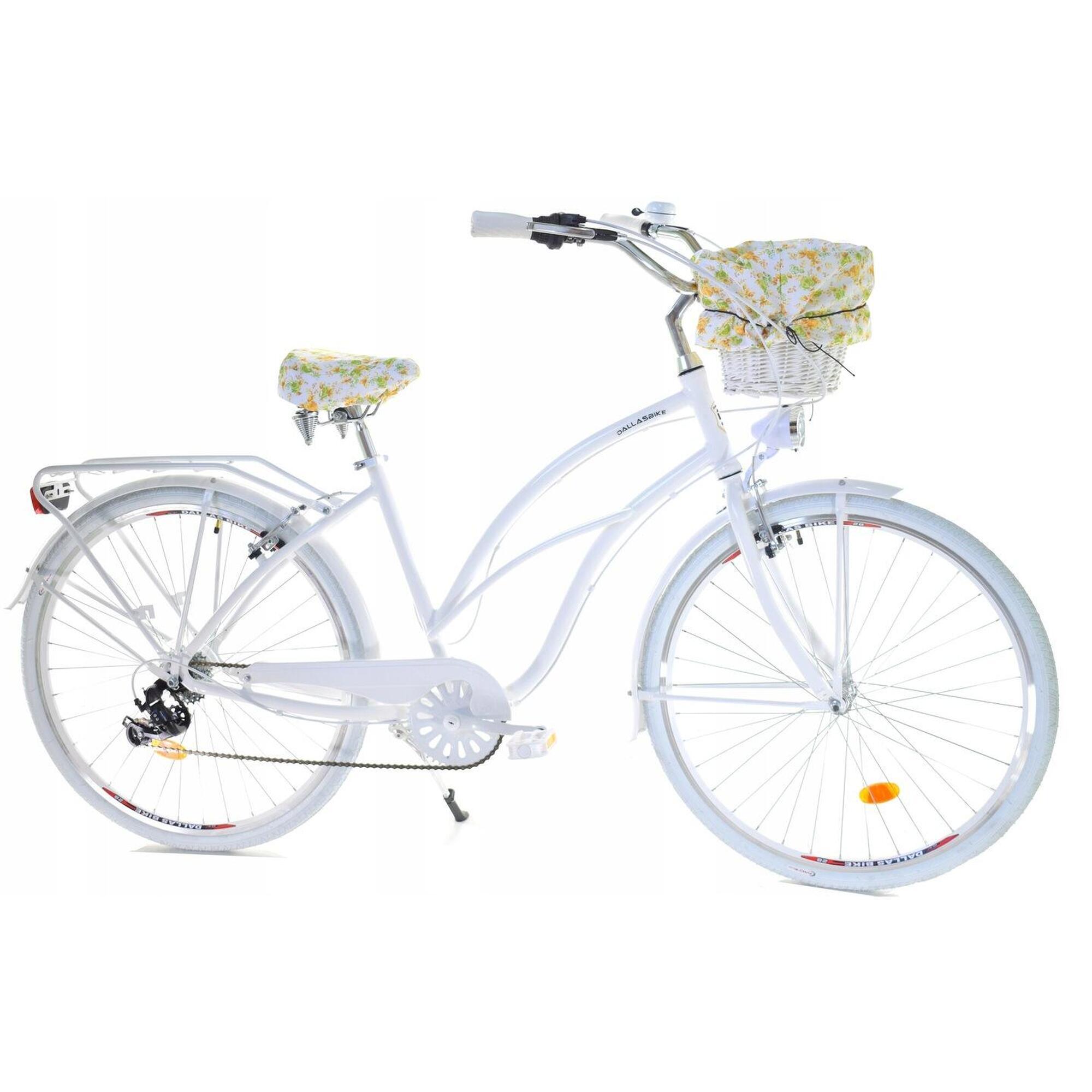 Rower Dallas Cruiser 28"  7spd Alu Lady + kosz + wkład