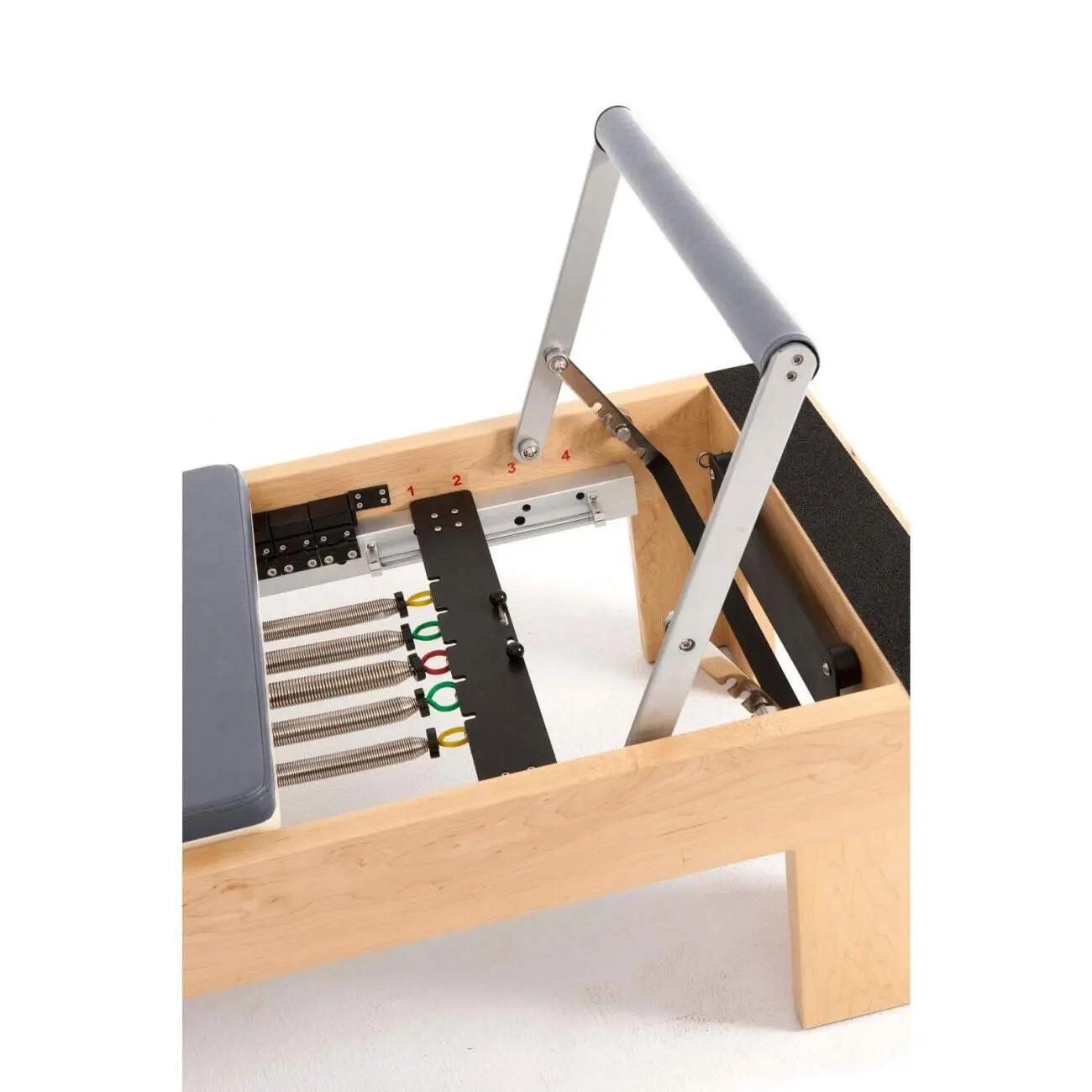 Reformer Pilates Elina Pilates de Madera Fisio Gris 2/4