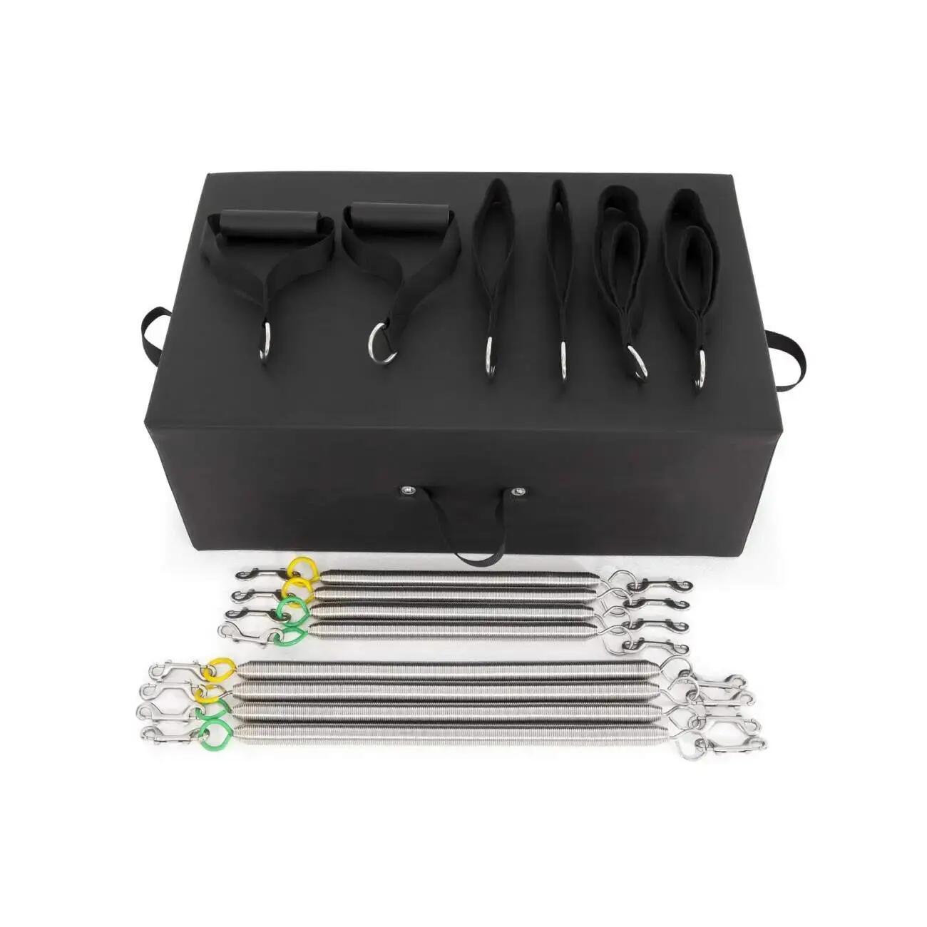 Reformer Pilates Elina Pilates de Madera Fisio Negro con Torre 3/5