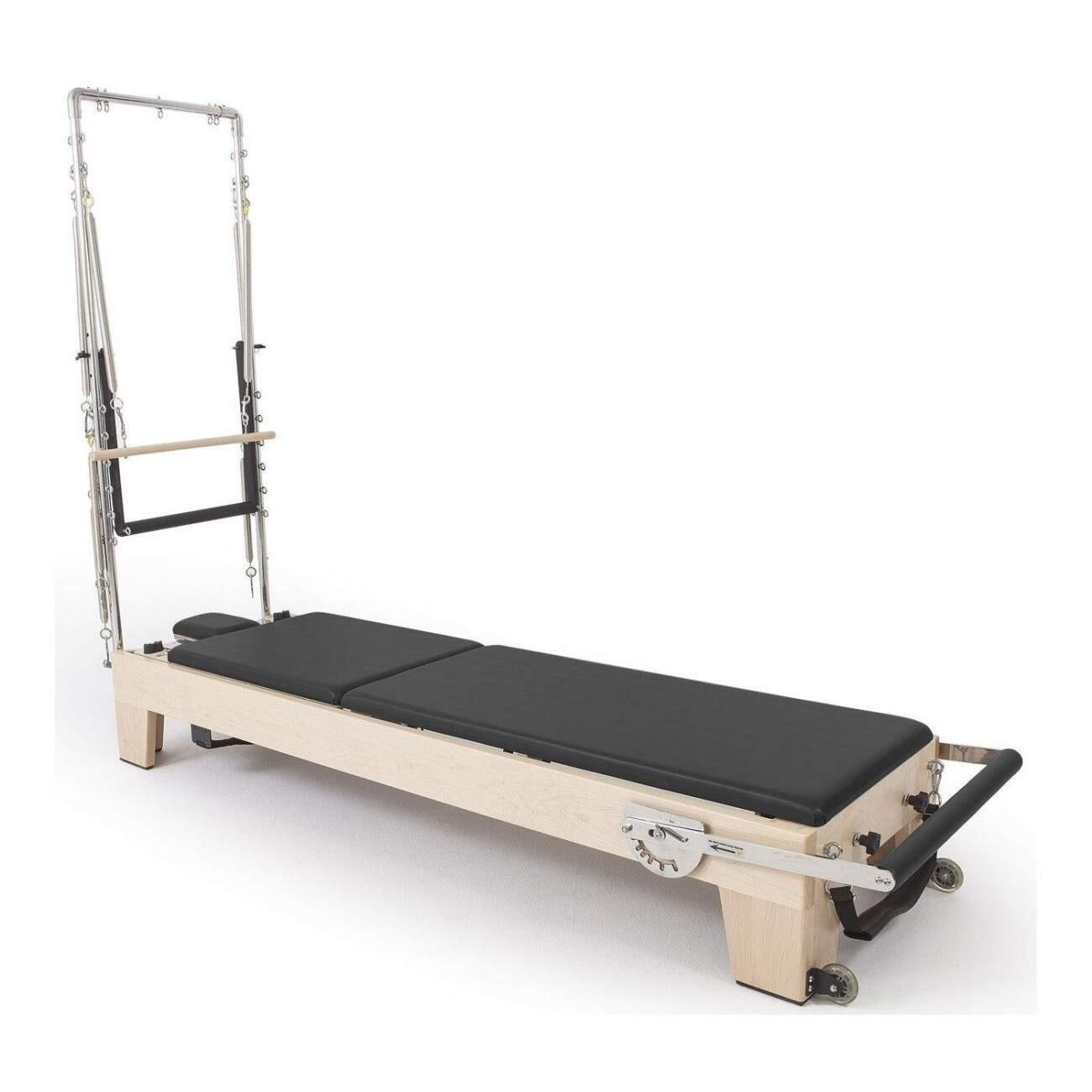 Pilates Reformer Elina Pilates Bois Noir avec tour ELITE 2/4