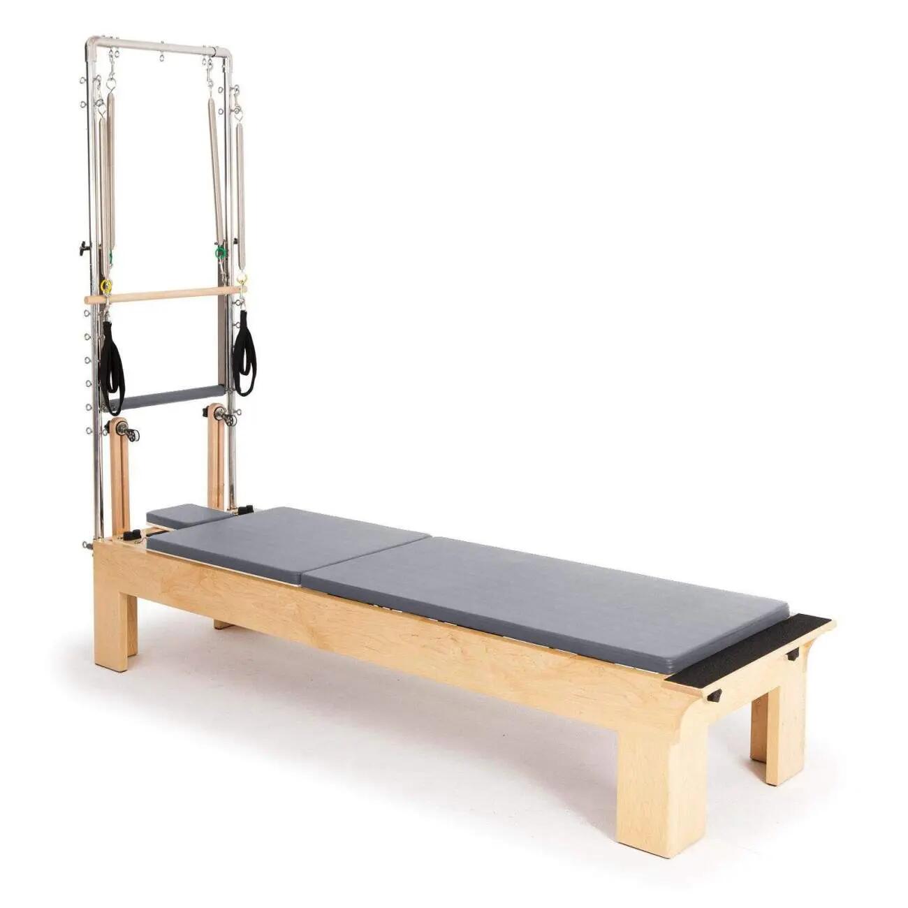 Pilates Reformer Elina Pilates en Bois Gris avec Tour 2/3