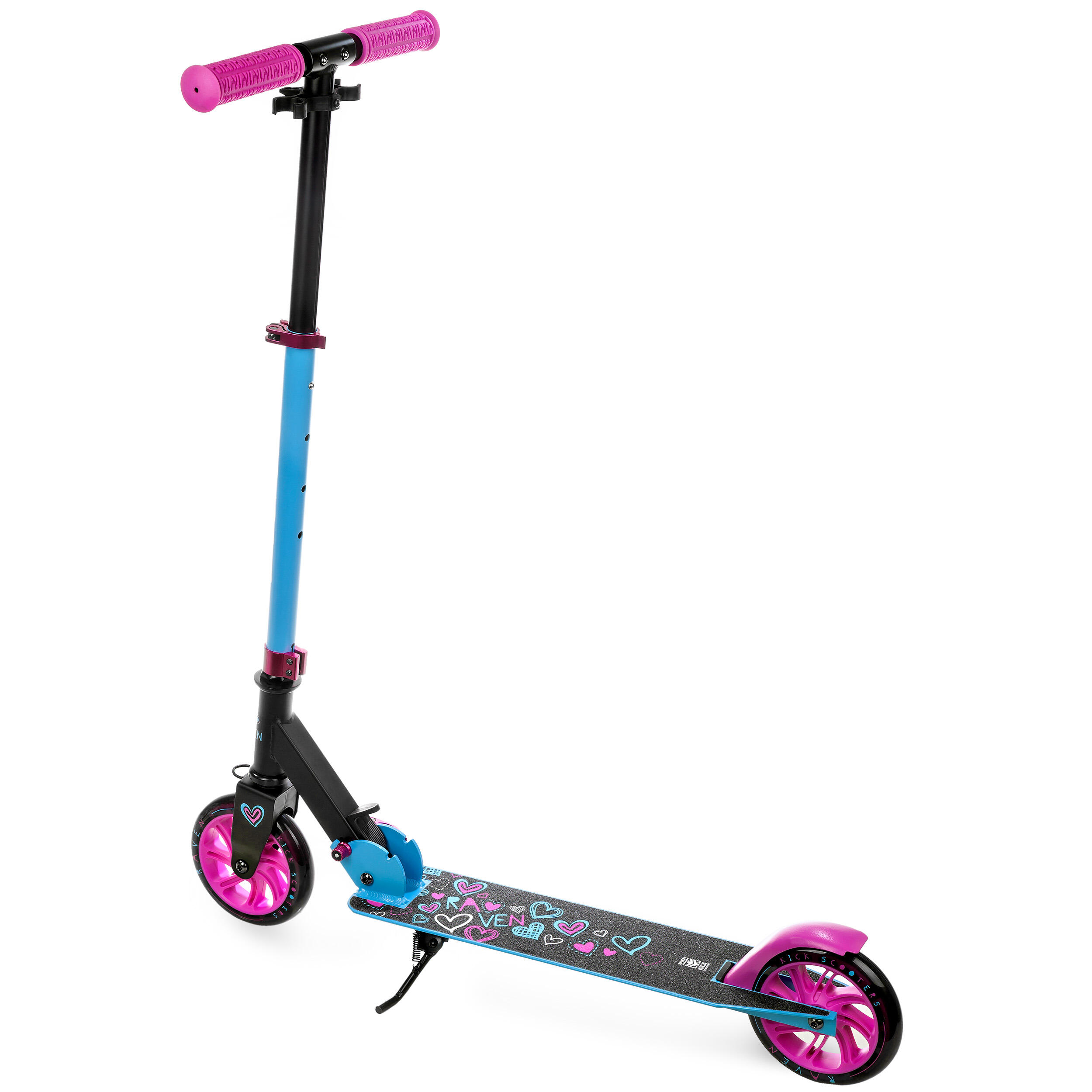 Scooter plegable Ruedas luminosas Elena 145mm Negro 4/7
