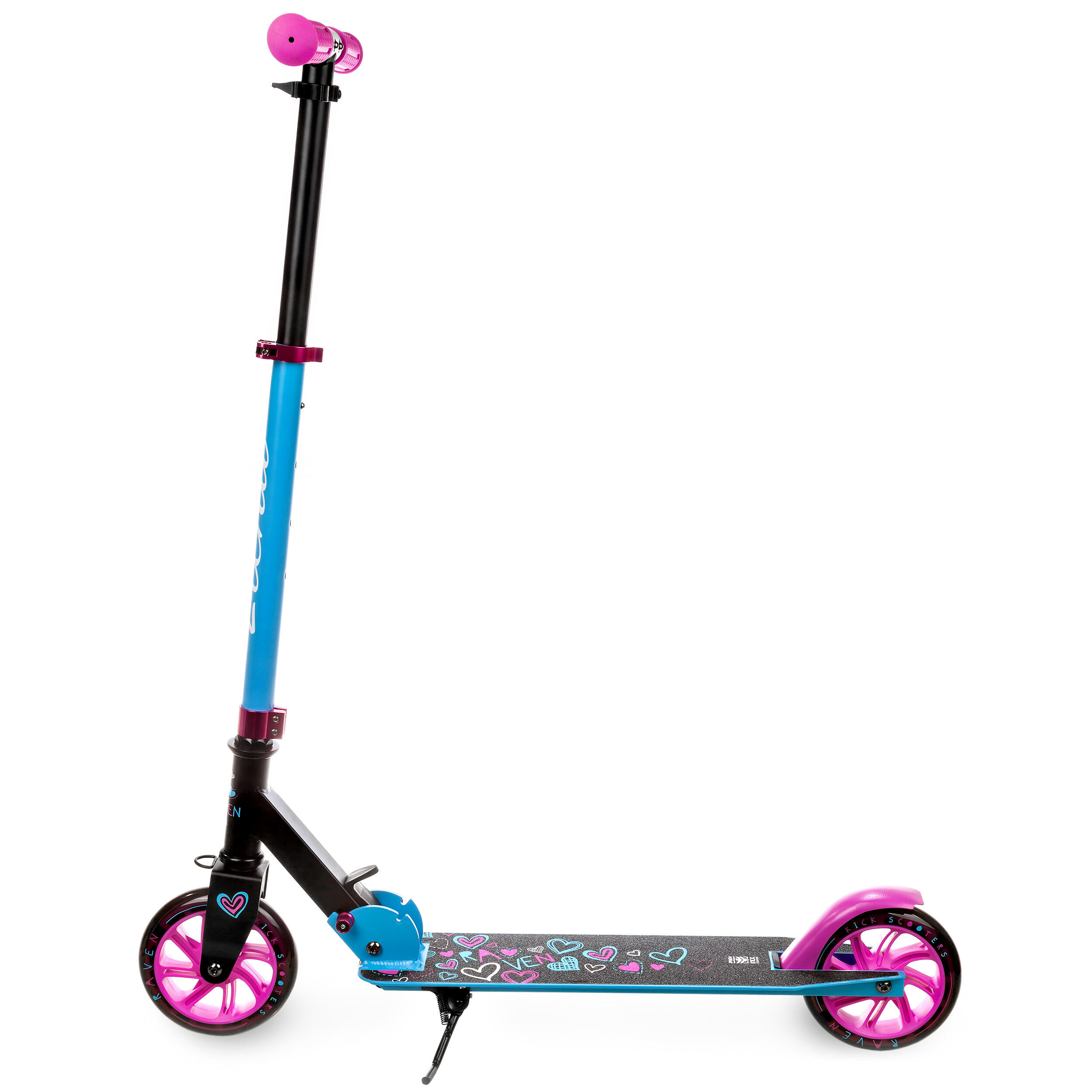 Scooter plegable Ruedas luminosas Elena 145mm Negro 3/7
