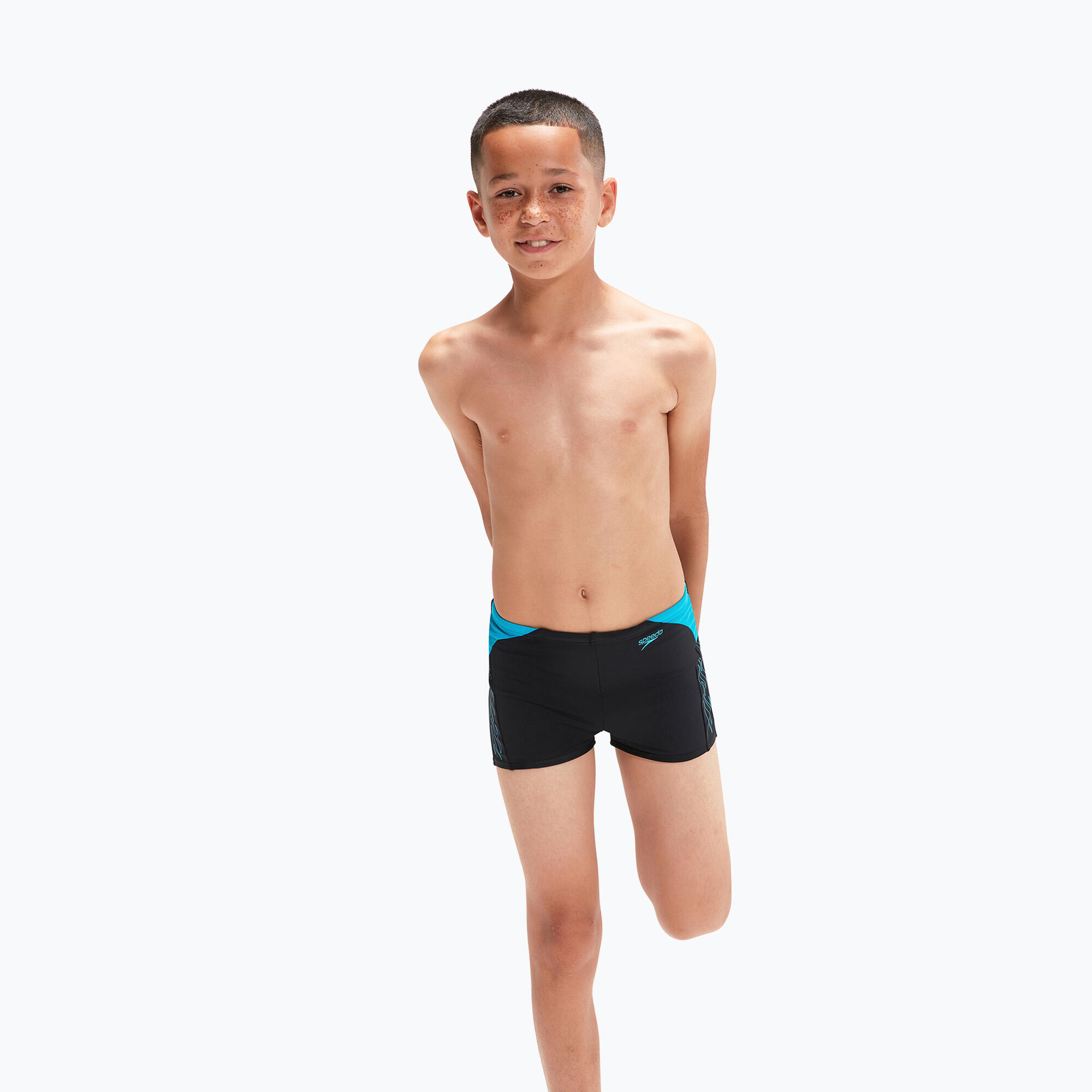 Maillot de bain Speedo Hyper Boom Logo Splice Aquashort pour enfants 2/5