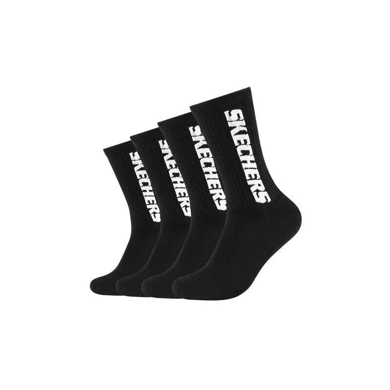 Tennissocken Unisex black 4er Pack