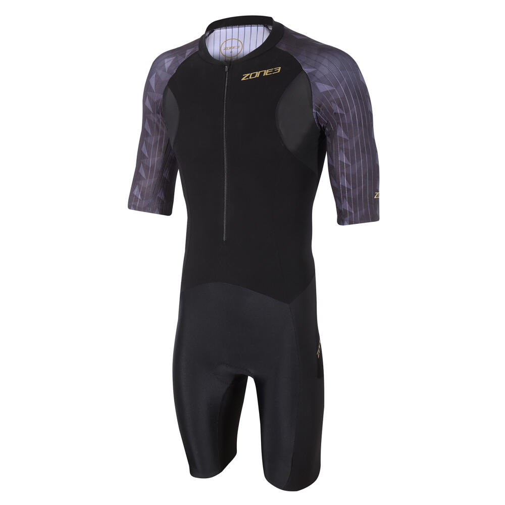 ZONE3 Lava Short Sleeve Trisuit Men's Black