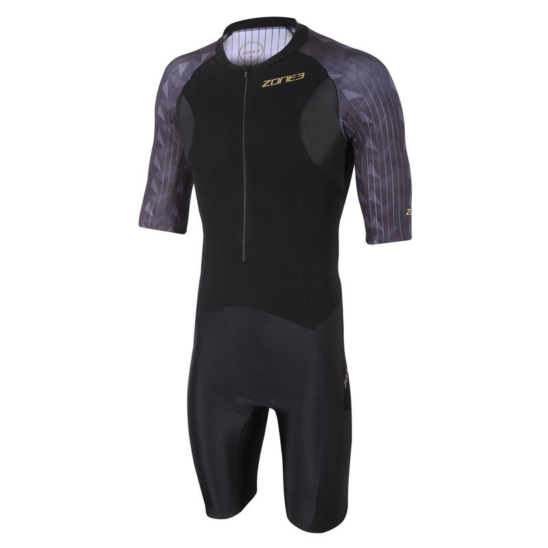 Kombinezon triathlonowy męski ZONE3 Lava Short Sleeve Trisuit