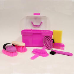 Seconde vie - Boîte de pansage équitation enfant 7 pièces - BON