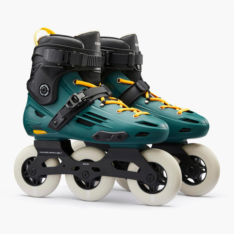 Second Life - Rolki freeskate Oxelo MF900 Hardboot Urban Green - Stan Dobry