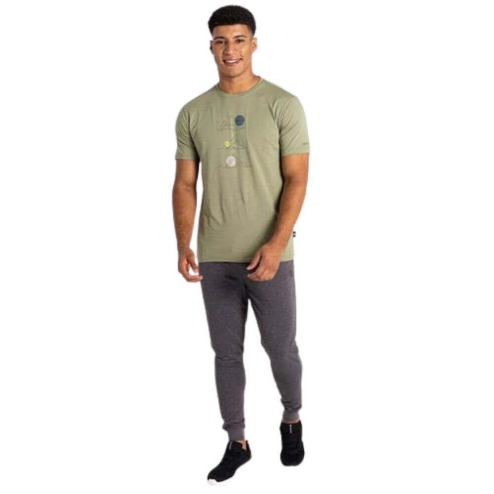 Camiseta de algodón Dare2B Evential para hombre. Verde petróleo 3/3