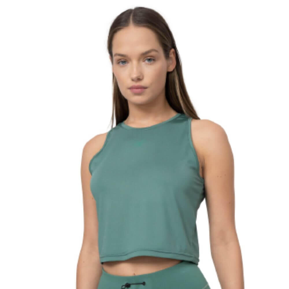 4F Camiseta sin mangas de running para mujer 4F TFTSF148. Verde