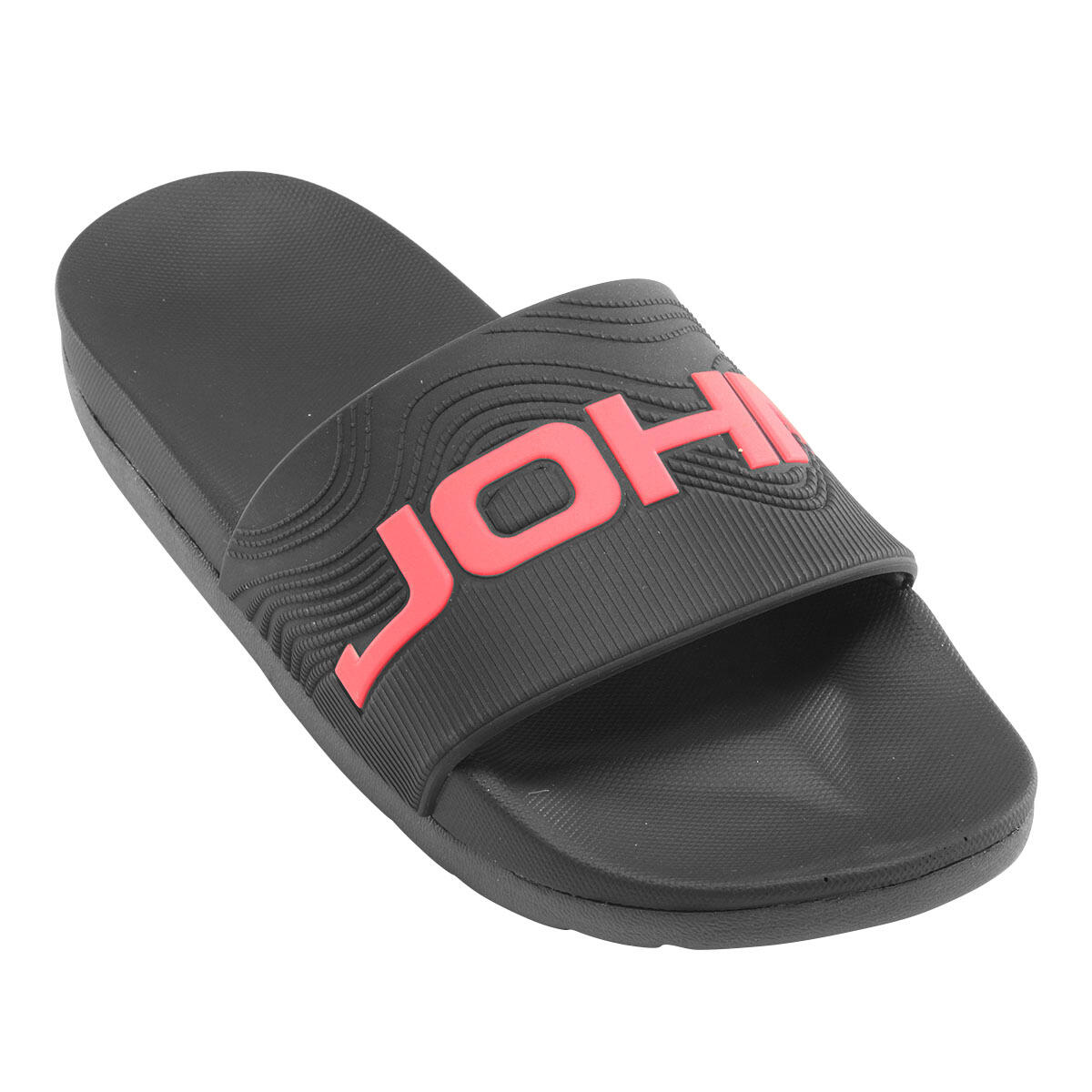 Chanclas de playa para mujer John Smith Powen. Negro Rosa