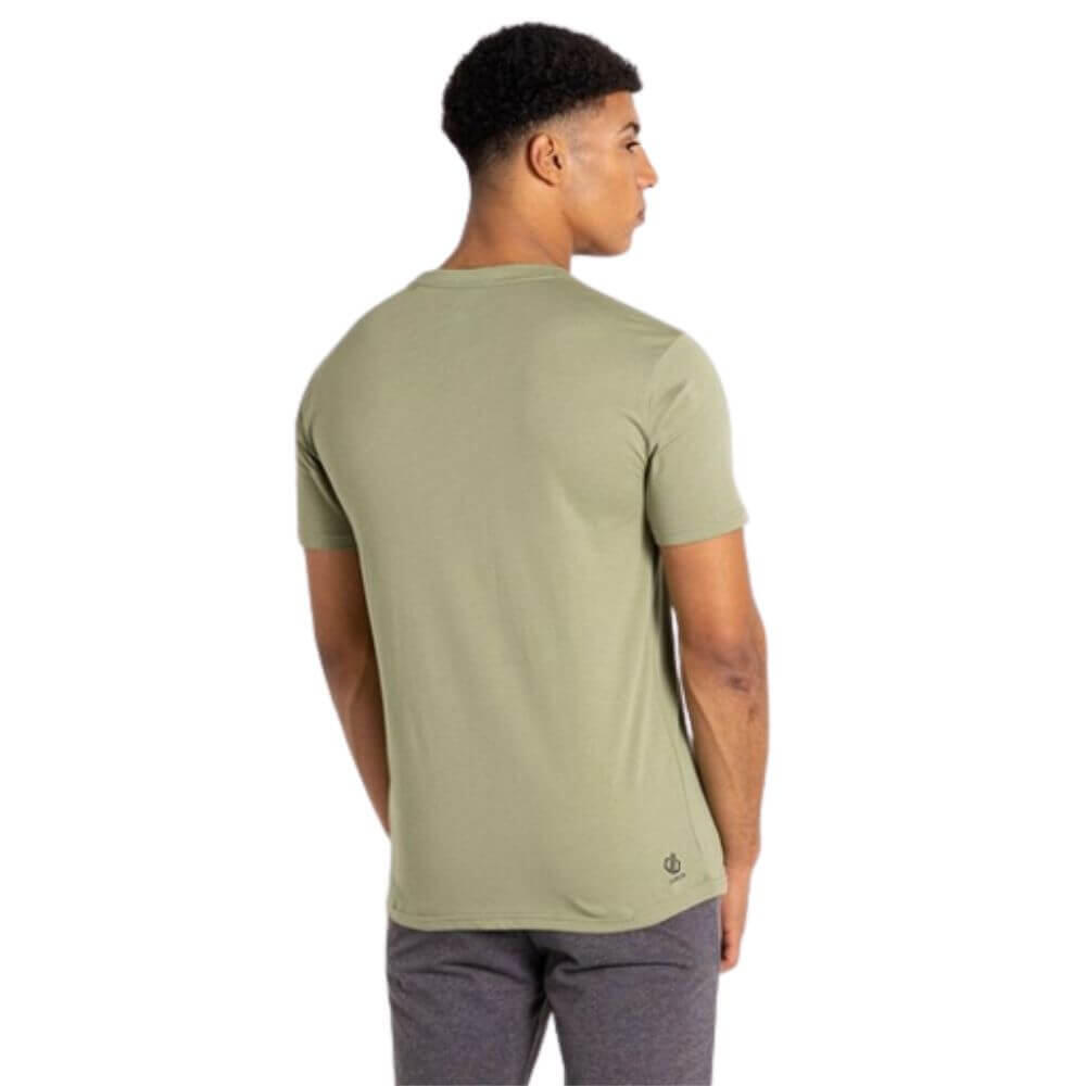 Camiseta de algodón Dare2B Evential para hombre. Verde petróleo 2/3