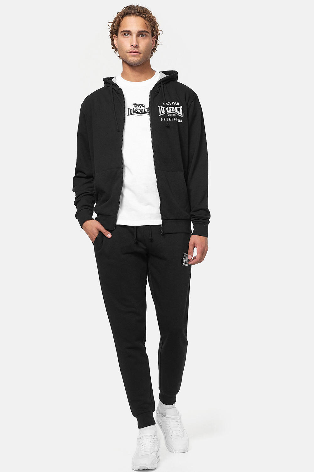 Sudadera con capucha y cremallera Lonsdale Lintmill 3/5