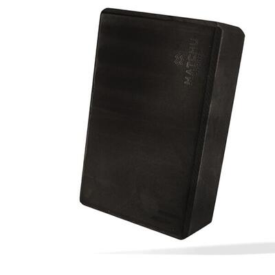 Yoga blok - zwart - 15 cm - 15 cm - stevige foam