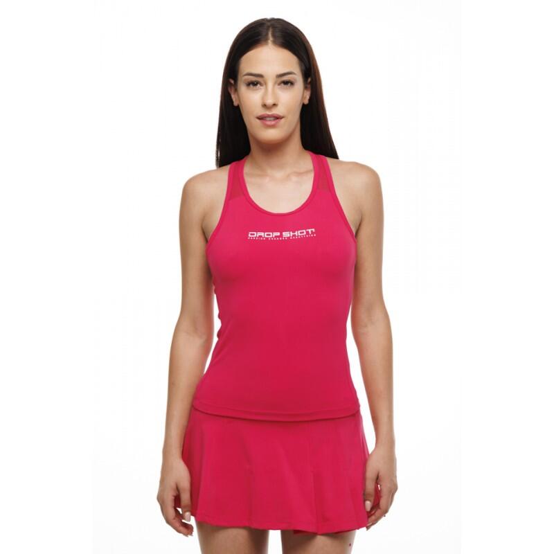 Camiseta de tirantes mujer padel Drop Shot Fayna