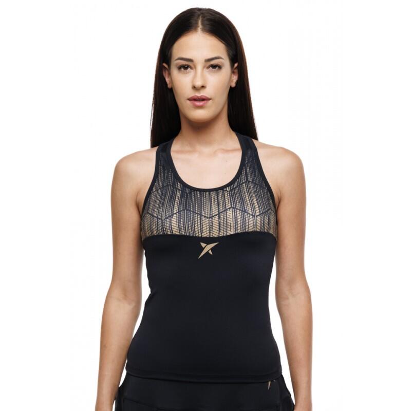 Drop Shot - Débardeur Padel Drop Shot Maday Femme - T-shirt Sans Manche - Noir - 34 2xs - Decathlon