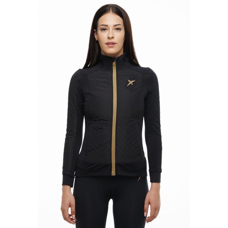 Drop Shot - Drop Shot Maday Veste Matelassée À Manches Longues Pour Femme - Doudoune Synthétique - Jaune|noir - 36 Xs - Decathlon
