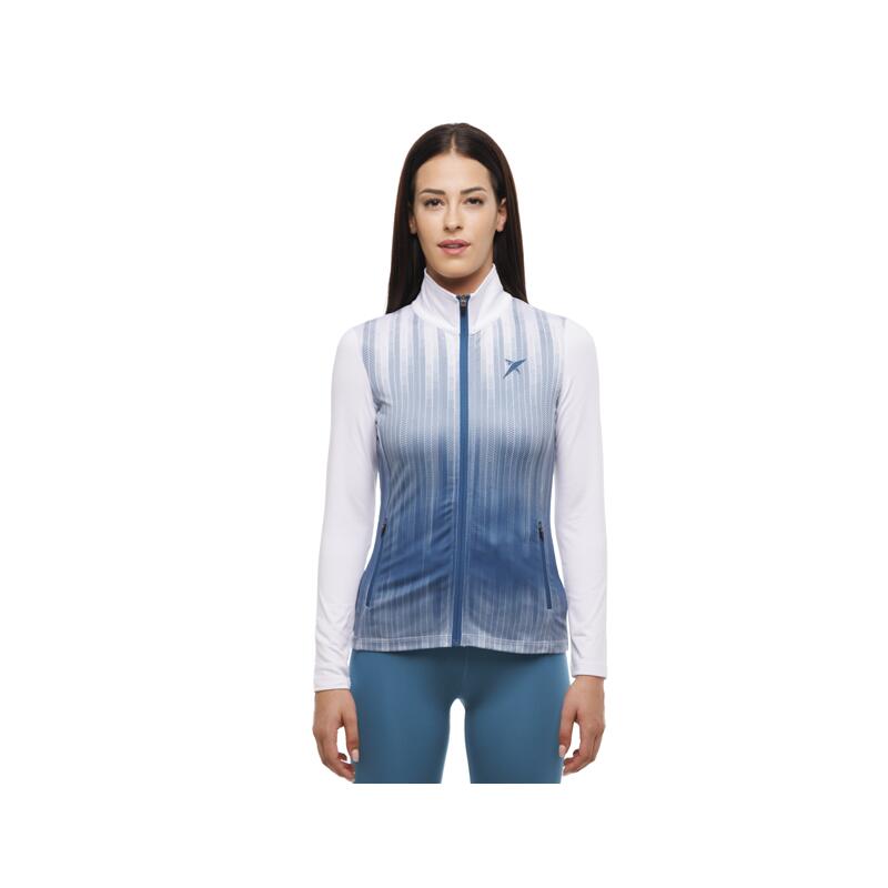 Drop Shot - Veste De Padel Femme Drop Shot Isora - Sweat-shirt - Blanc|bleu - 40 M - Decathlon