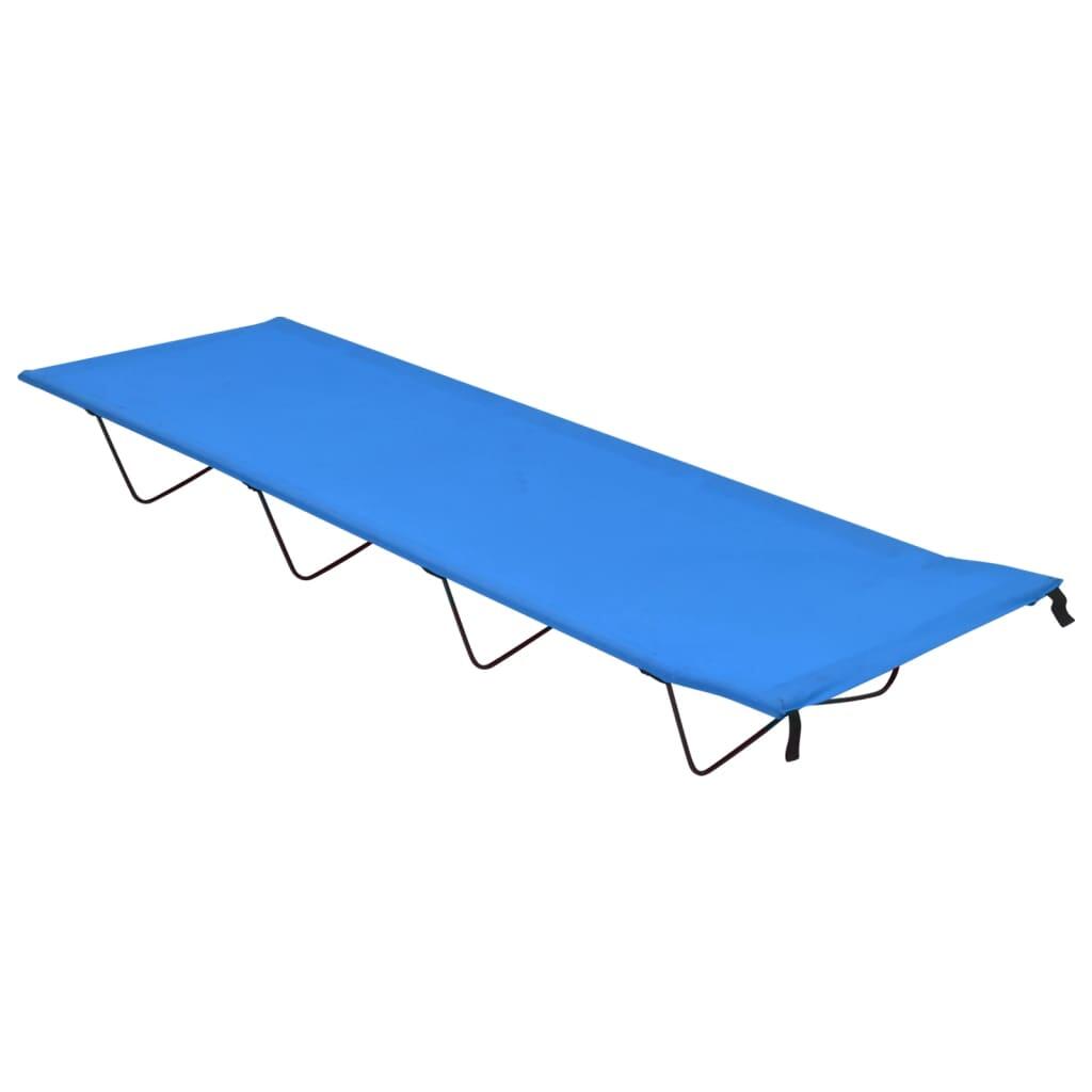 Camas de camping 2 uds tela Oxford y acero azul 180x60x19 cm 2/7