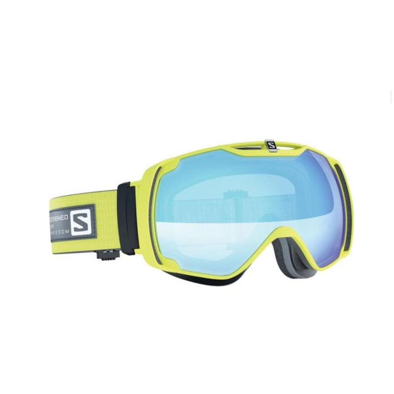 Salomon Schneebrille XTend Gecko Green - Light blue lens