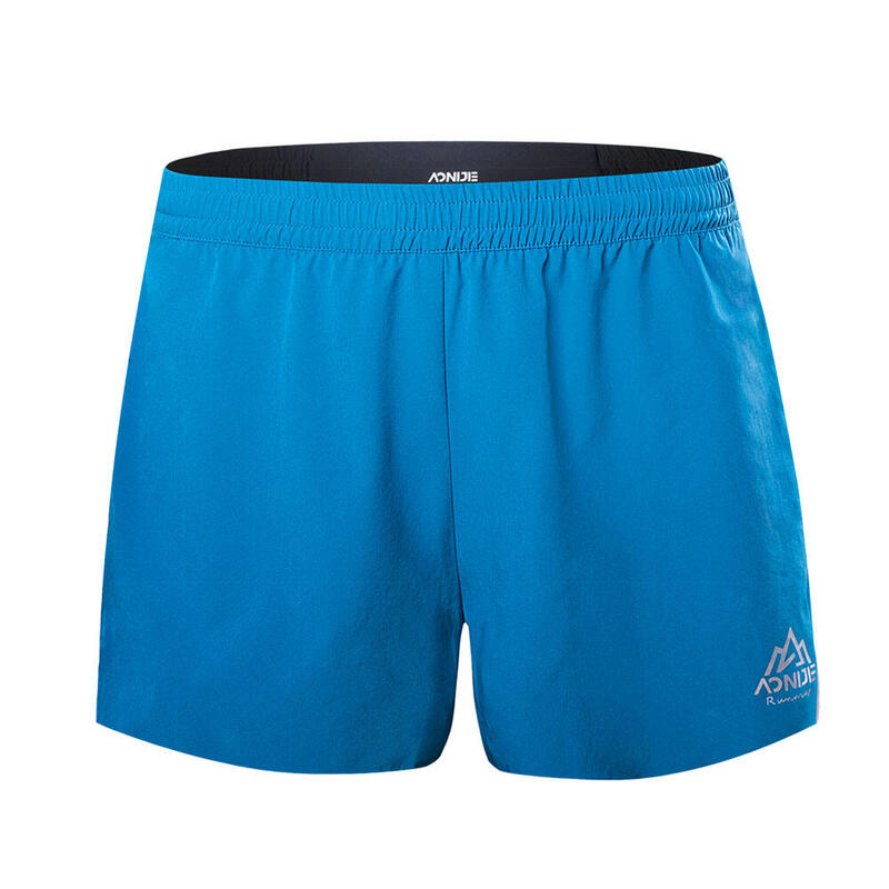 F5101 Men High-elastic Quick-drying Running Shorts - Blue