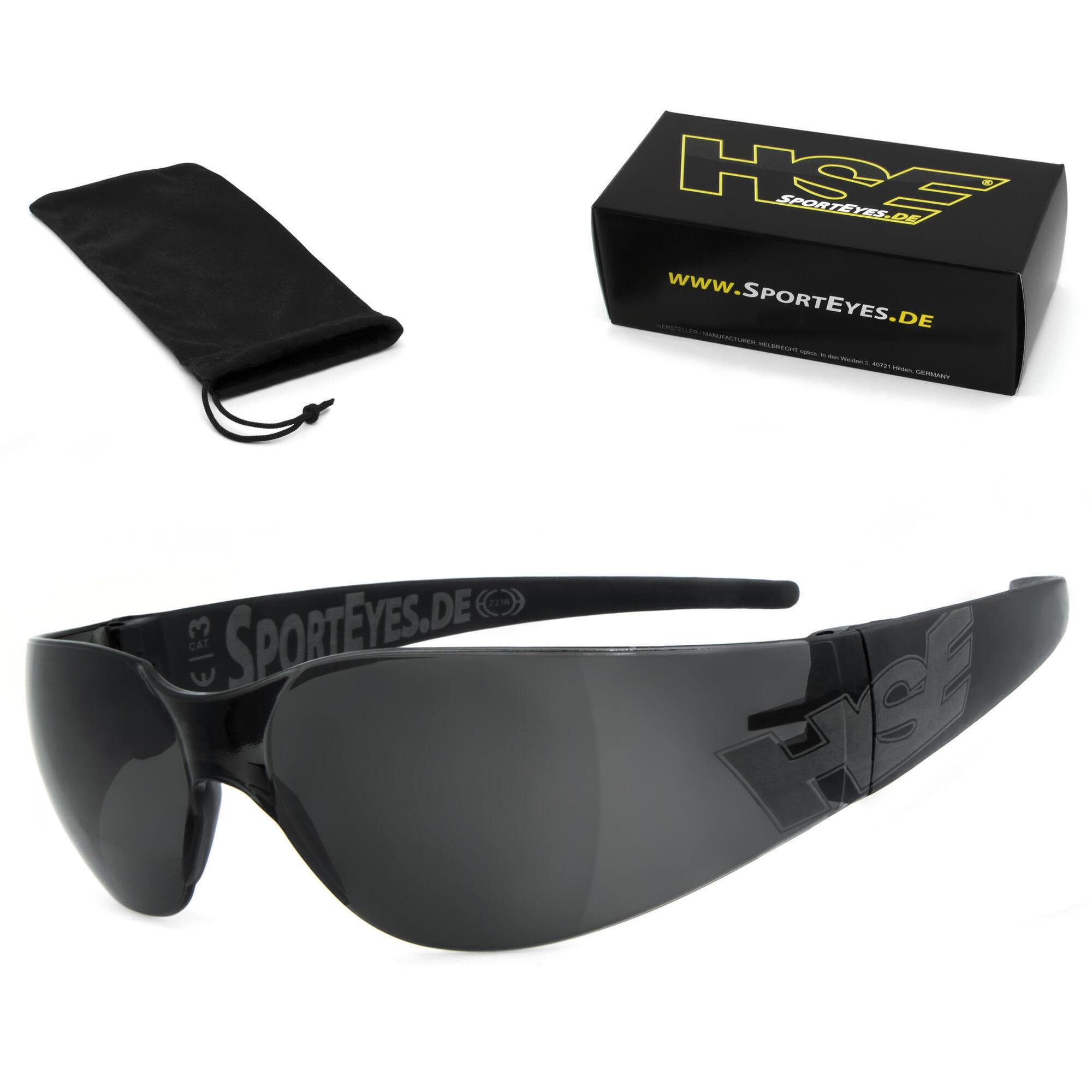HSE - SPORTEYES Sportbrille | SPRINTER 3.0 | smoke | Steinschlagbeständig | beschlagfrei