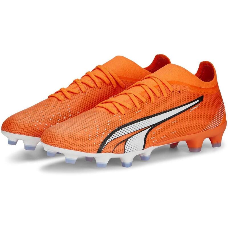 Chuteiras Puma Ultra Match FG AG, Laranja, Homens