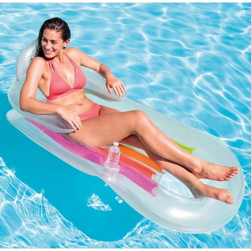 King Kool Lounges Inflatable Pool Mat 63" x 33.5" - Random color