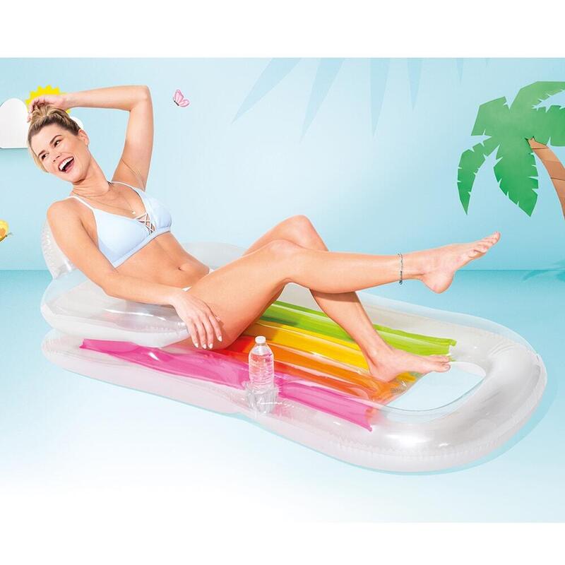 King Kool Lounges Inflatable Pool Mat 63" x 33.5" - Random color