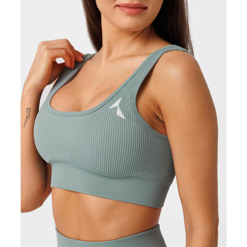 Soutien-gorge de sport sans couture pour femmes Rib