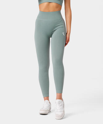 Naadloze sport legging voor dames rib