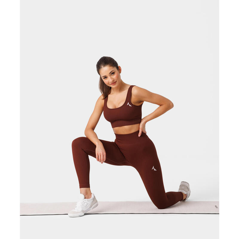 Soutien-gorge de sport sans couture pour femmes Rib