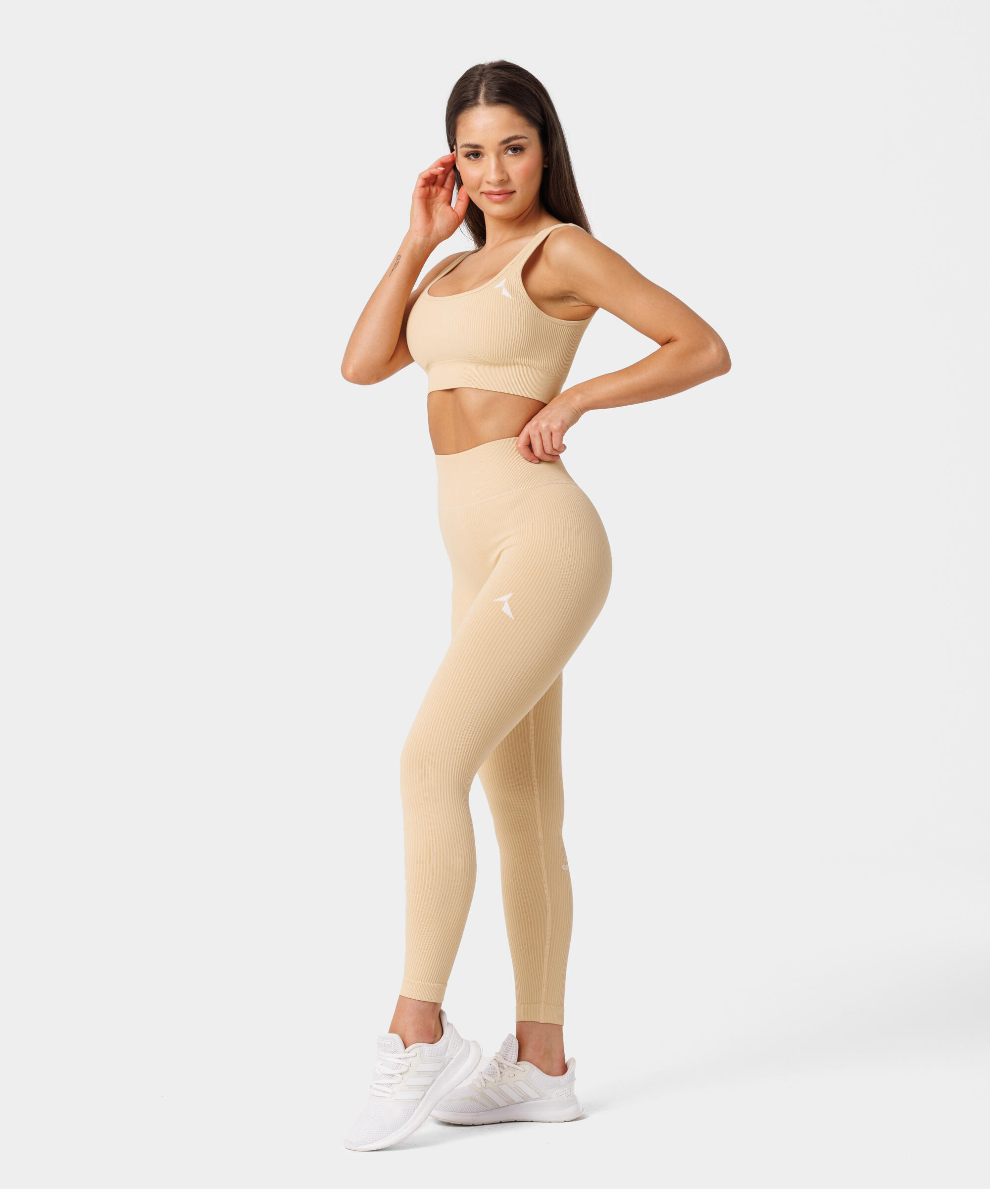 Legginsy fitness damskie Carpatree Rib bezszwowe 4/7