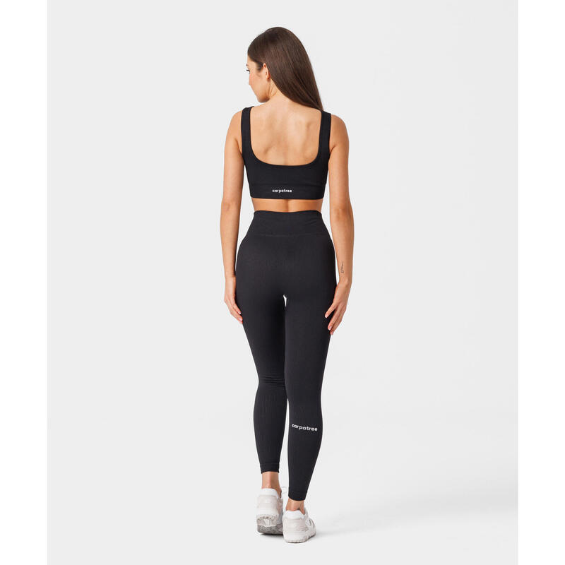 Leggings de sport sans couture pour femmes Rib