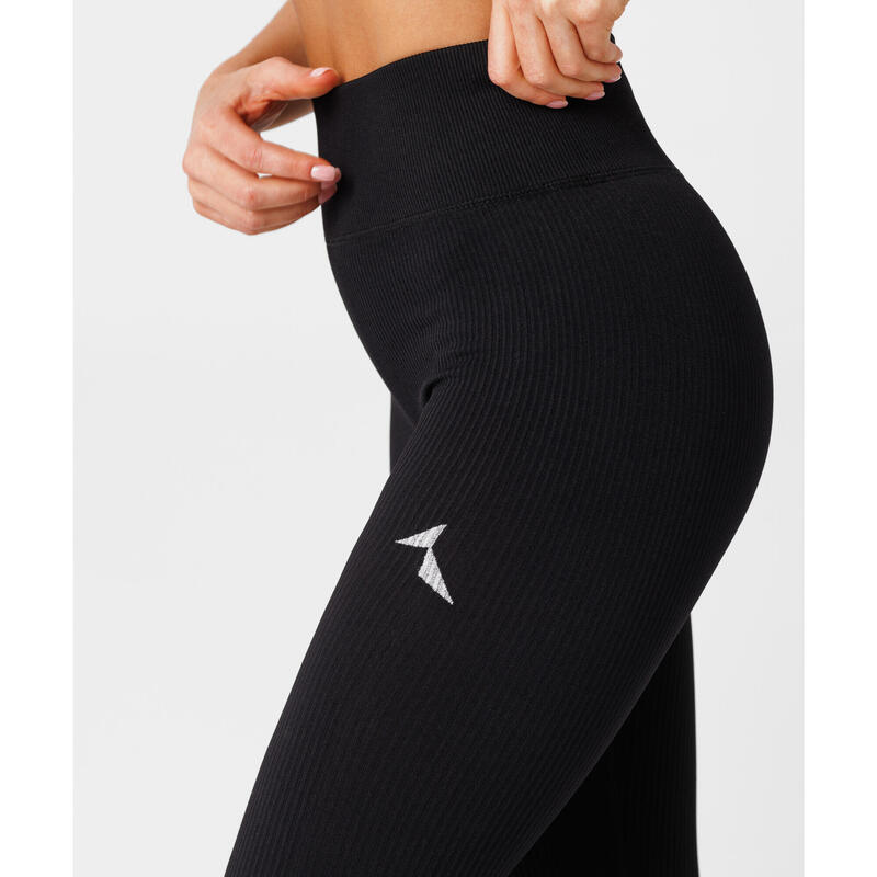 Leggings de sport sans couture pour femmes Rib