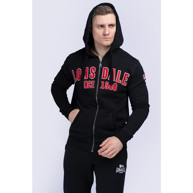 LONSDALE Herren Kapuzensweatjacke mit Reißverschluss normale Passform PAIGNTON