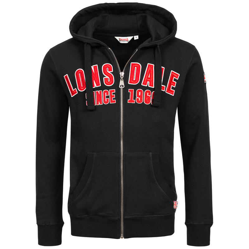 LONSDALE Herren Kapuzensweatjacke mit Reißverschluss normale Passform PAIGNTON