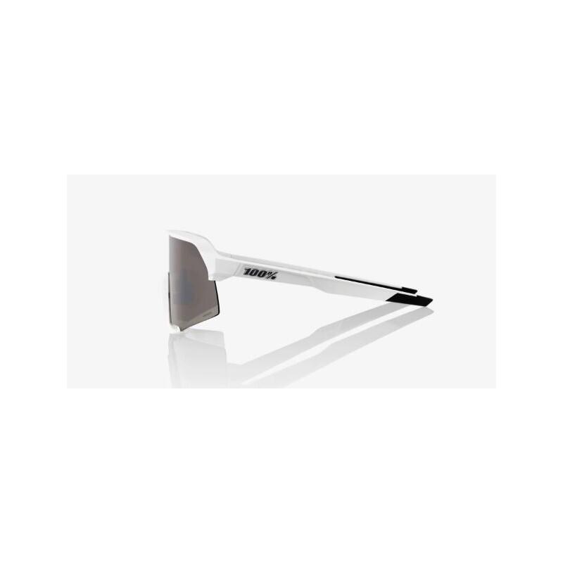 S3 - HiPER Mirror Lens - Matte White HiPER Silver 3/4