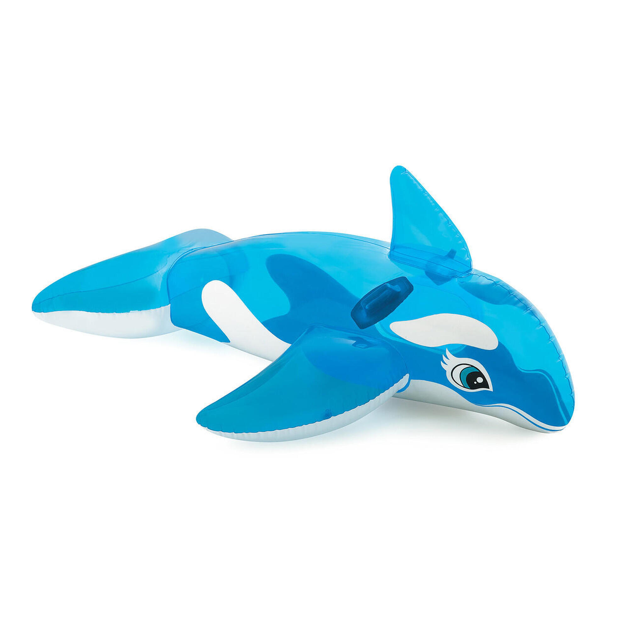Kids Lil' Whale Ride-On Inflatable Pool Float Blue