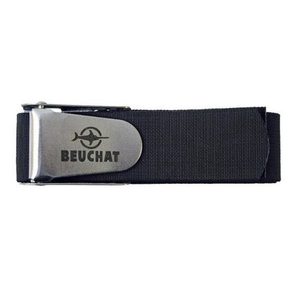 Ceinture de lestage US inox avec sangle nylon Beuchat