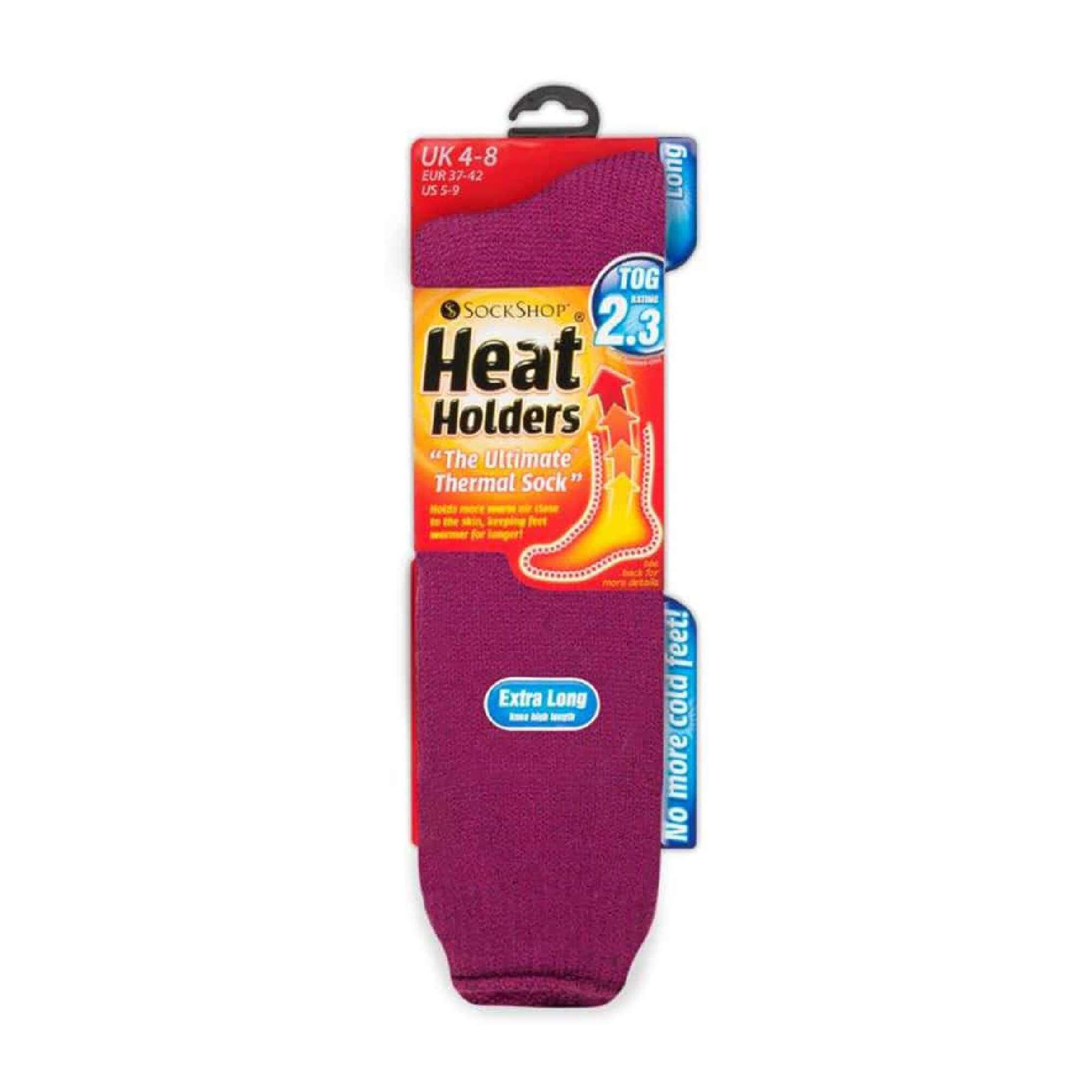 Ladies Extra Long Thick Winter Warm Knee High Thermal Socks 2/6