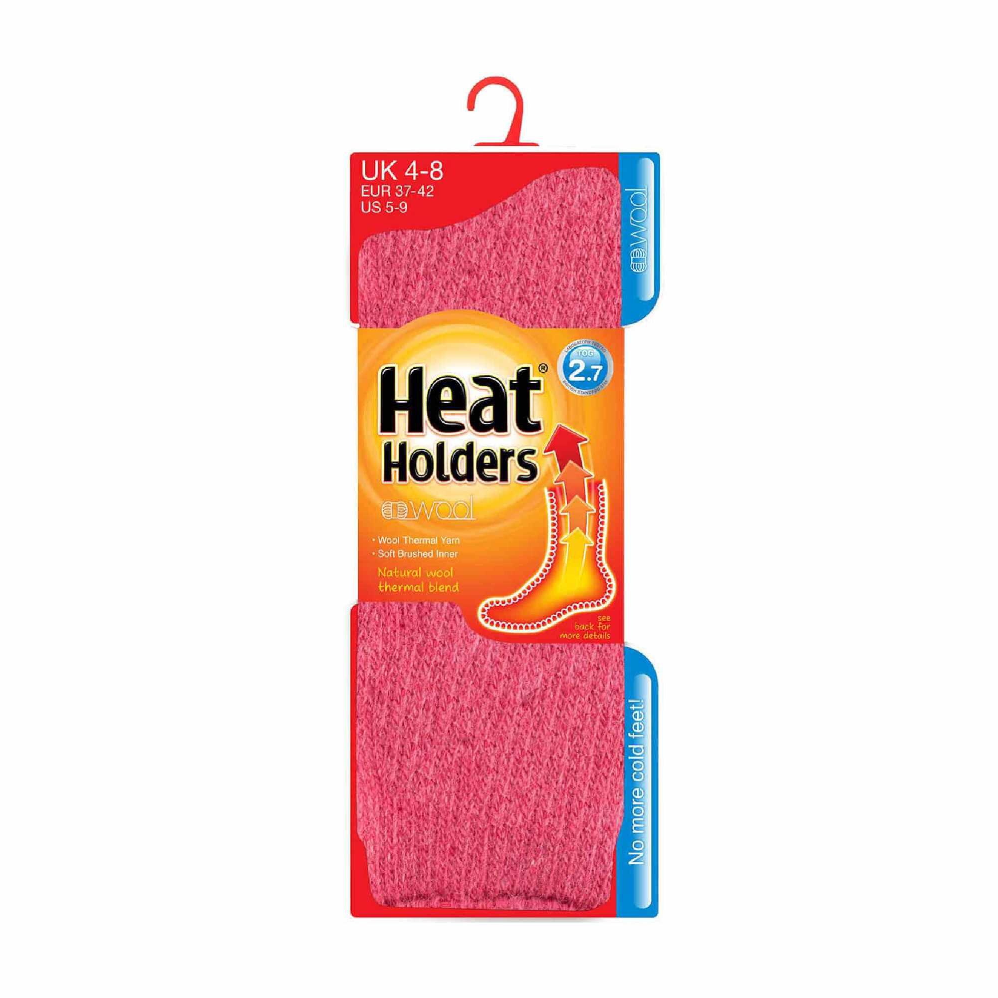 Ladies Winter Warm 2.7 TOG Wool Rich Thermal Socks 2/6