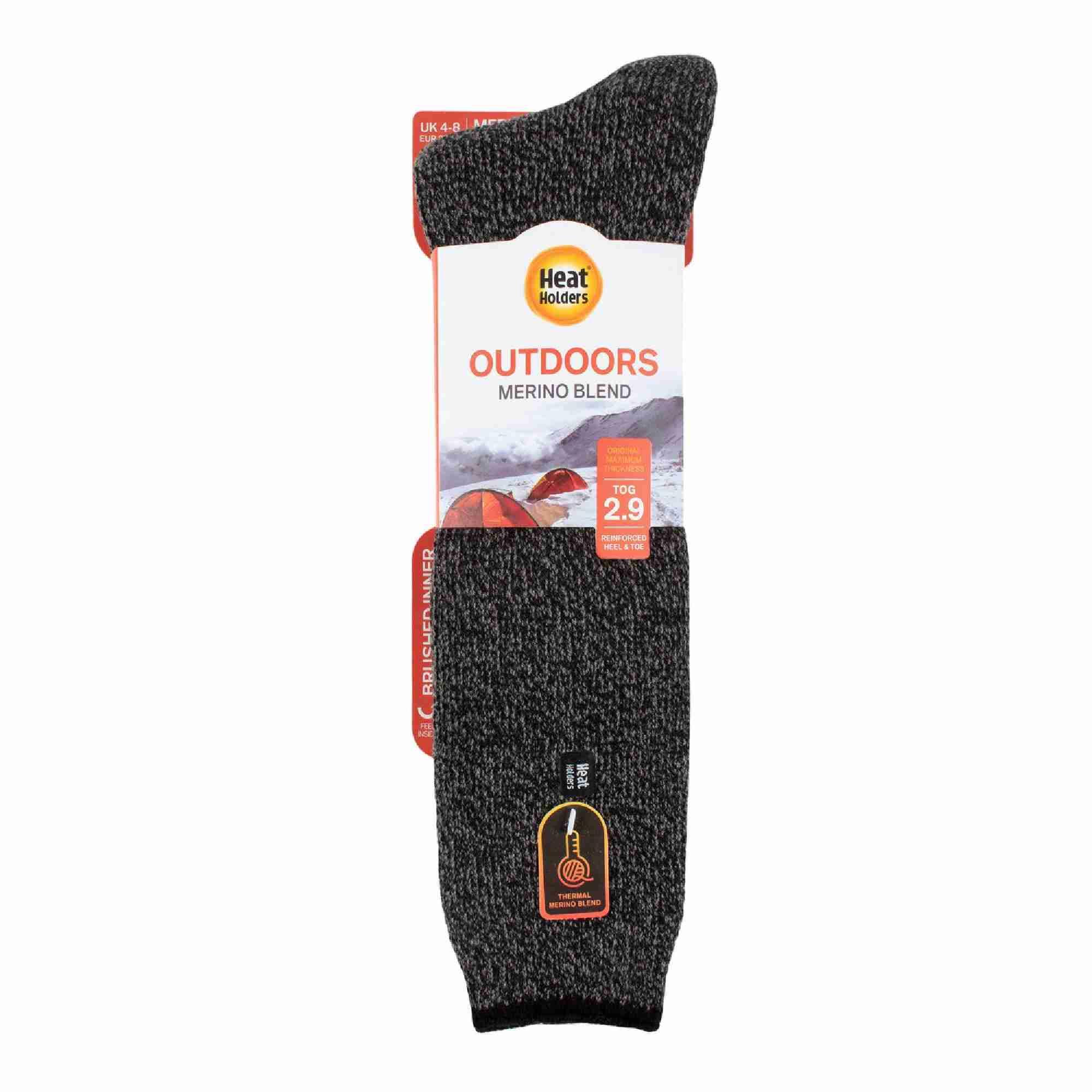 Ladies Outdoor Merino Wool Knee High Long Thermal Socks for Winter 2/7