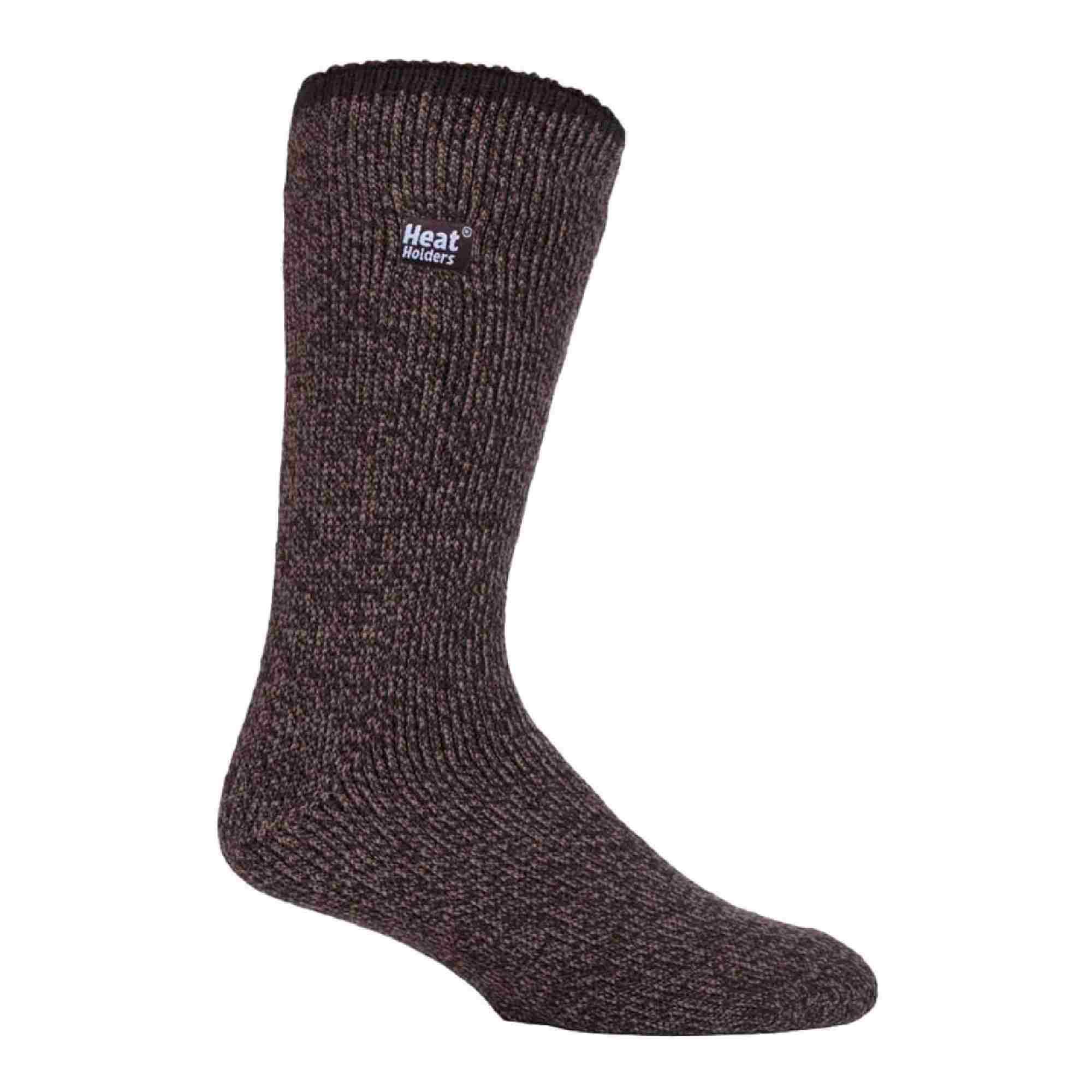 HEAT HOLDERS Mens Outdoor Merino Wool Knee High Long Thermal Socks for Winter