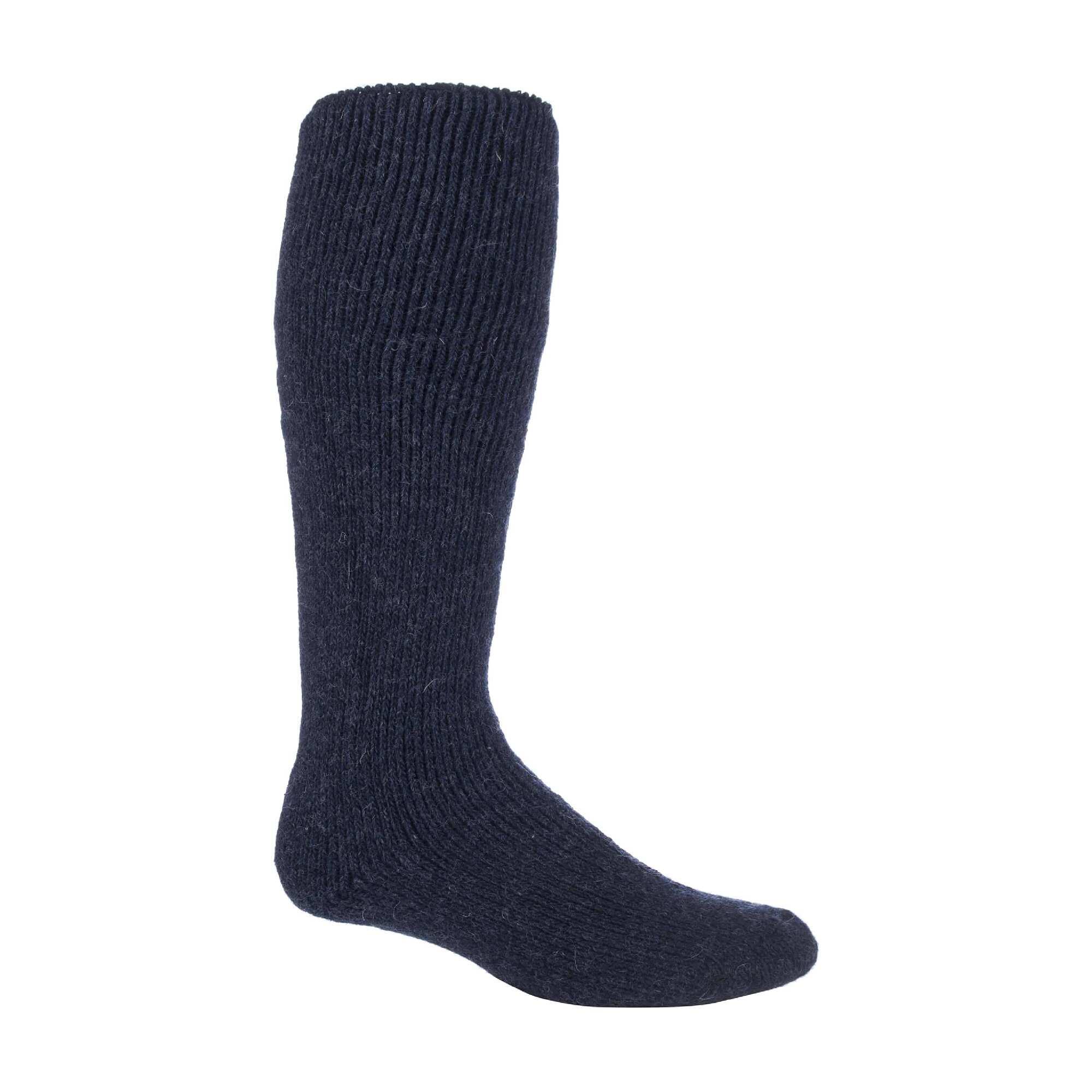 Mens Extra Long Heavy 2.7 TOG Knee High Thermal Wool Rich Socks 1/4