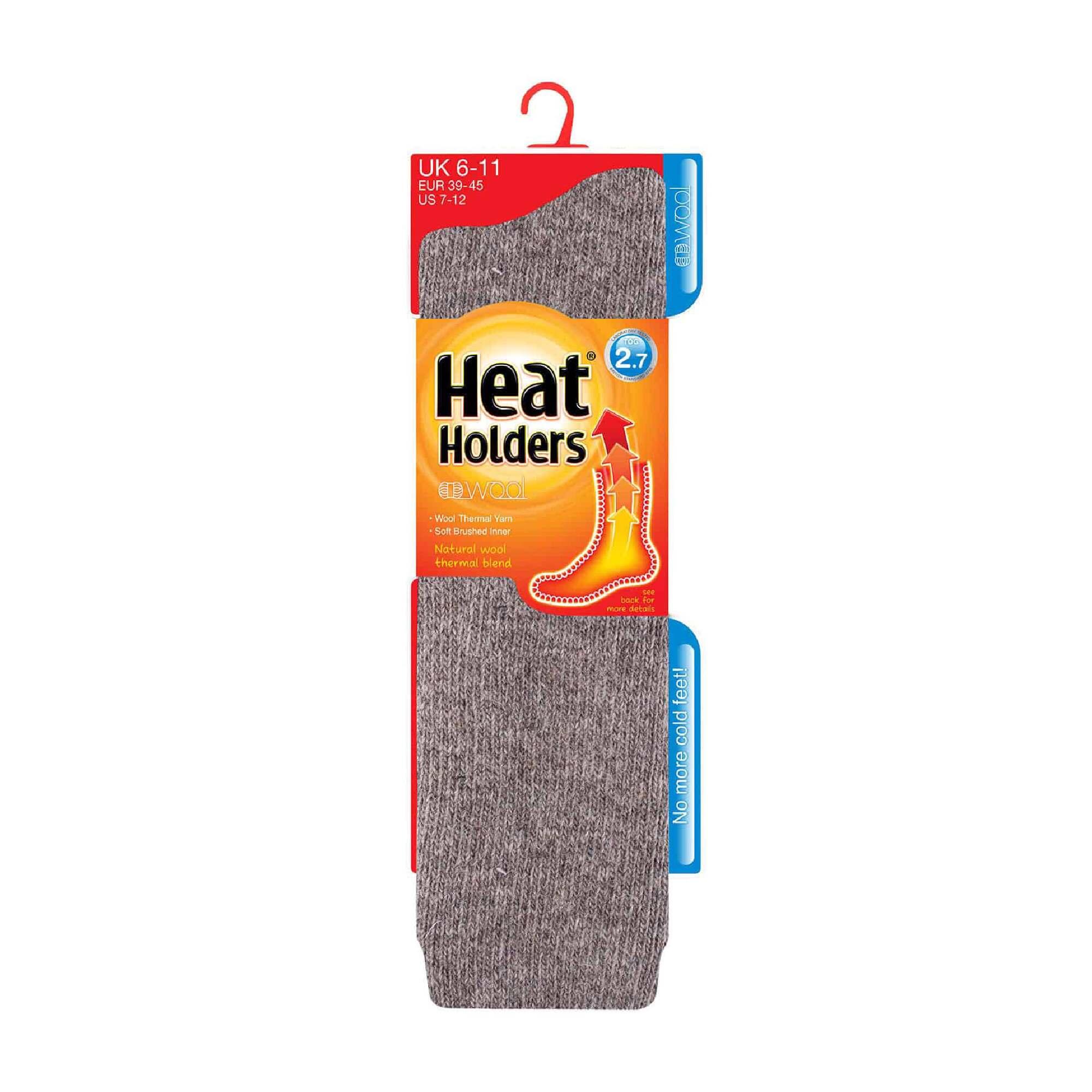 Heat Holders - Homme Hautes Longues Polaire Hiver Chaudes Thermiques Chaussettes 2/6