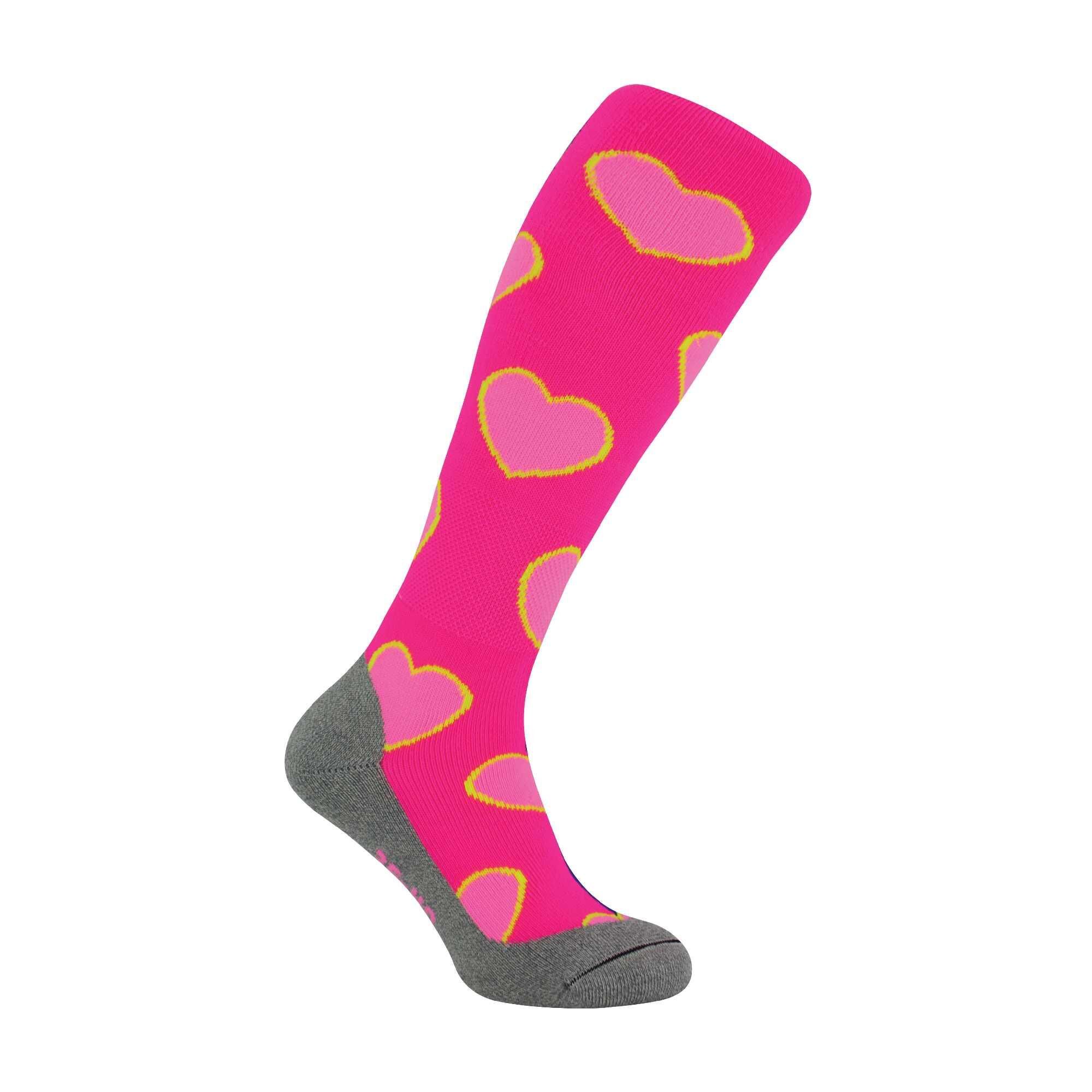 HINGLY Knee High Hockey Socks with Funky Fun Patterns | Kids Sizes