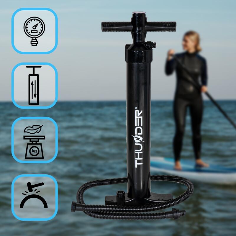 SOLIDNA POMPKA DWUKIERUNKOWA DO DESEK SUP THUNDER 2BAR PVC