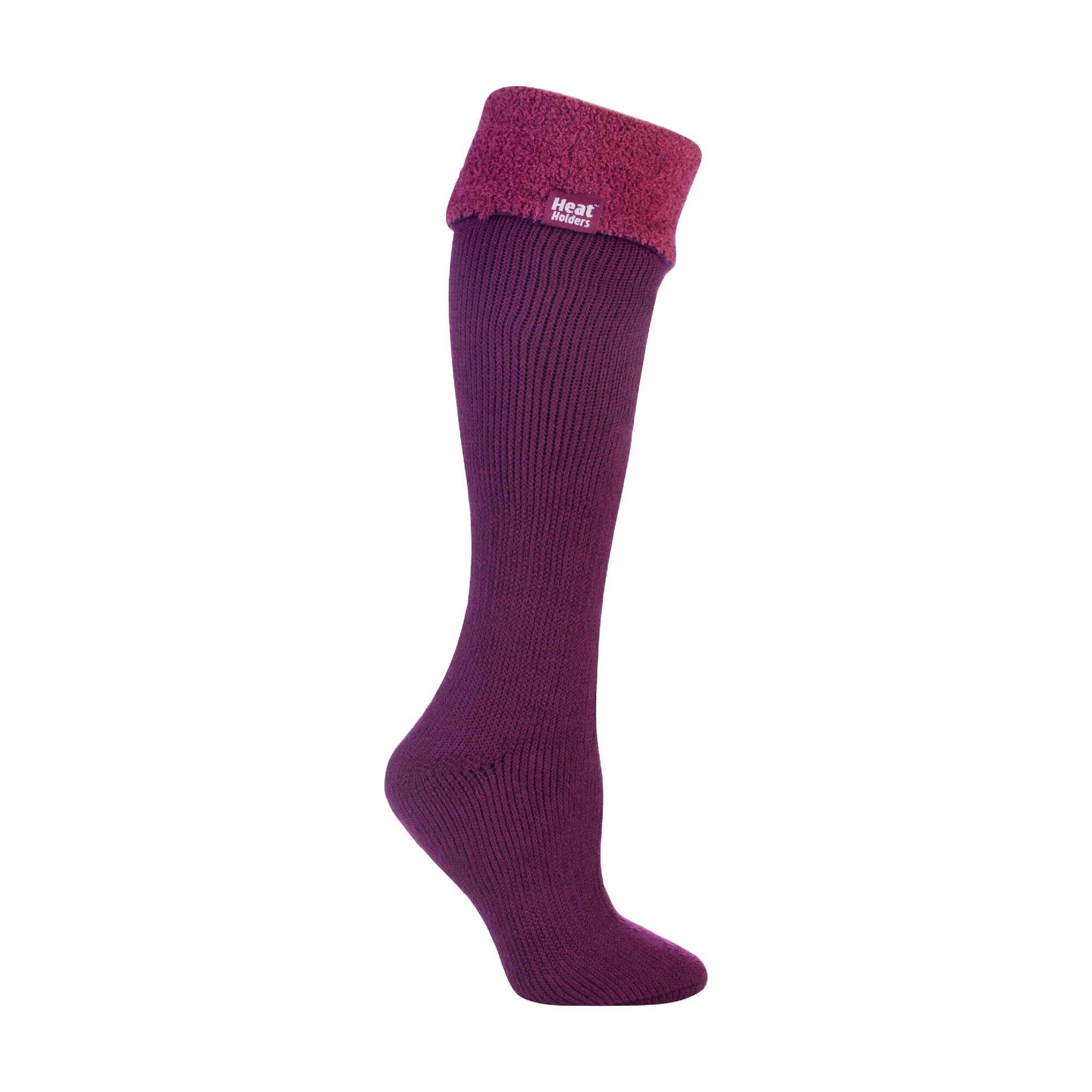 HEAT HOLDERS Ladies Thermal Wellington Boot Socks | Long Warm Socks for Women